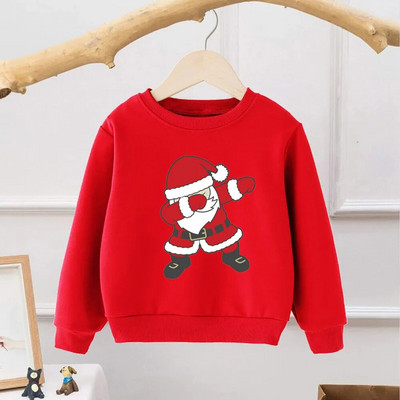 Rudens ziemas bērnu džemperis Kokvilnas zīdaiņu zēnu meiteņu kapuces Ikdienas daudzpusīgas garās piedurknes siltas multfilmas bērnu Ziemassvētku drēbes