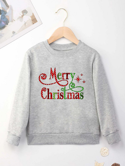 Priecīgus Ziemassvētkus apdrukāts džemperis Foršs džemperis ar apdruku New Seasons Unisex garām piedurknēm ērts Ziemassvētku stils