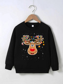 Karsts bērnu rudens un ziemas džemperis 4–12 gadus vecs poliestera karikatūras drukas tops zēniem un meitenēm Labi bērnu džemperis ar garām piedurknēm