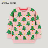 Biezinātas flīsa kapuces bērniem Silti ziemas Ziemassvētki Jaunais gads Zēnu Meiteņu džemperi