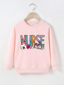 Karsts bērnu rudens un ziemas džemperis 4–12 gadus vecs poliestera karikatūras drukas tops zēniem un meitenēm Labi bērnu džemperis ar garām piedurknēm