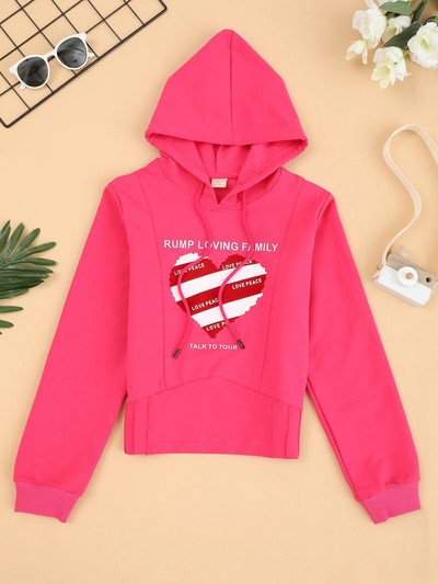 Jauns bērnu rudens ziemas džemperis ar kapuci 4–12 gadu poliestera multfilmu drukas tops zēniem un meitenēm Bērnu džemperis ar garām piedurknēm ar kapuci