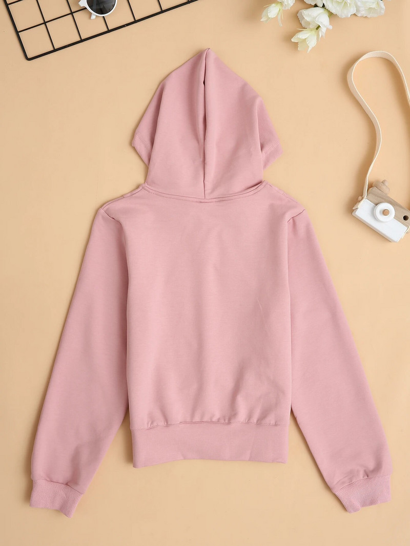 Jauns bērnu rudens ziemas džemperis ar kapuci 4–12 gadu poliestera multfilmu drukas tops zēniem un meitenēm Bērnu džemperis ar garām piedurknēm ar kapuci