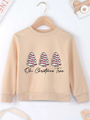 Trys eglutės raštai, laisvalaikio prašmatnus stilius, neutralus visais metų laikais, kalėdinio rašto megztinis