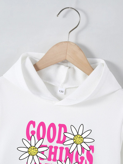 Jauns bērnu rudens ziemas džemperis ar kapuci 4–12 gadu poliestera multfilmu drukas tops zēniem un meitenēm Bērnu džemperis ar garām piedurknēm ar kapuci