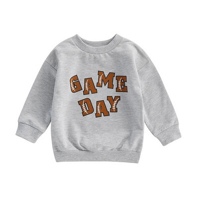 2023-06-13 Lioraitiin 0-4 gadi, bērni, meitenes, zēni, sporta krekli Regbija burtu apdruka ar garām piedurknēm, maziem bērniem, džemperi, rudens topi