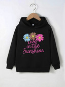 Új gyerek őszi, téli kapucnis pulóver 4-12 éves poliészter rajzfilmnyomat felső fiúk és lányok gyerekek hosszú ujjú kapucnis pulóver