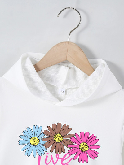 Új gyerek őszi, téli kapucnis pulóver 4-12 éves poliészter rajzfilmnyomat felső fiúk és lányok gyerekek hosszú ujjú kapucnis pulóver