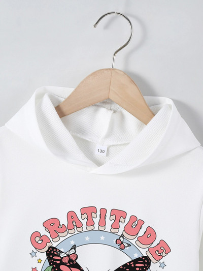 4-12 éves Őszi kapucnis pulóver kisgyermek lányoknak Ruhák kapucnis pulóver Anime mintás felső lány őszi téli kapucnis kabát jelmez