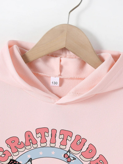 4-12 éves Őszi kapucnis pulóver kisgyermek lányoknak Ruhák kapucnis pulóver Anime mintás felső lány őszi téli kapucnis kabát jelmez