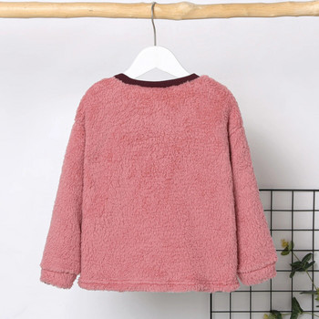 PatPat Kid Girl Sweet Colorblock Fleece πουλόβερ Φούτερ Μαλακό και άνετο ιδανικό για εξόδους και καθημερινό ντύσιμο