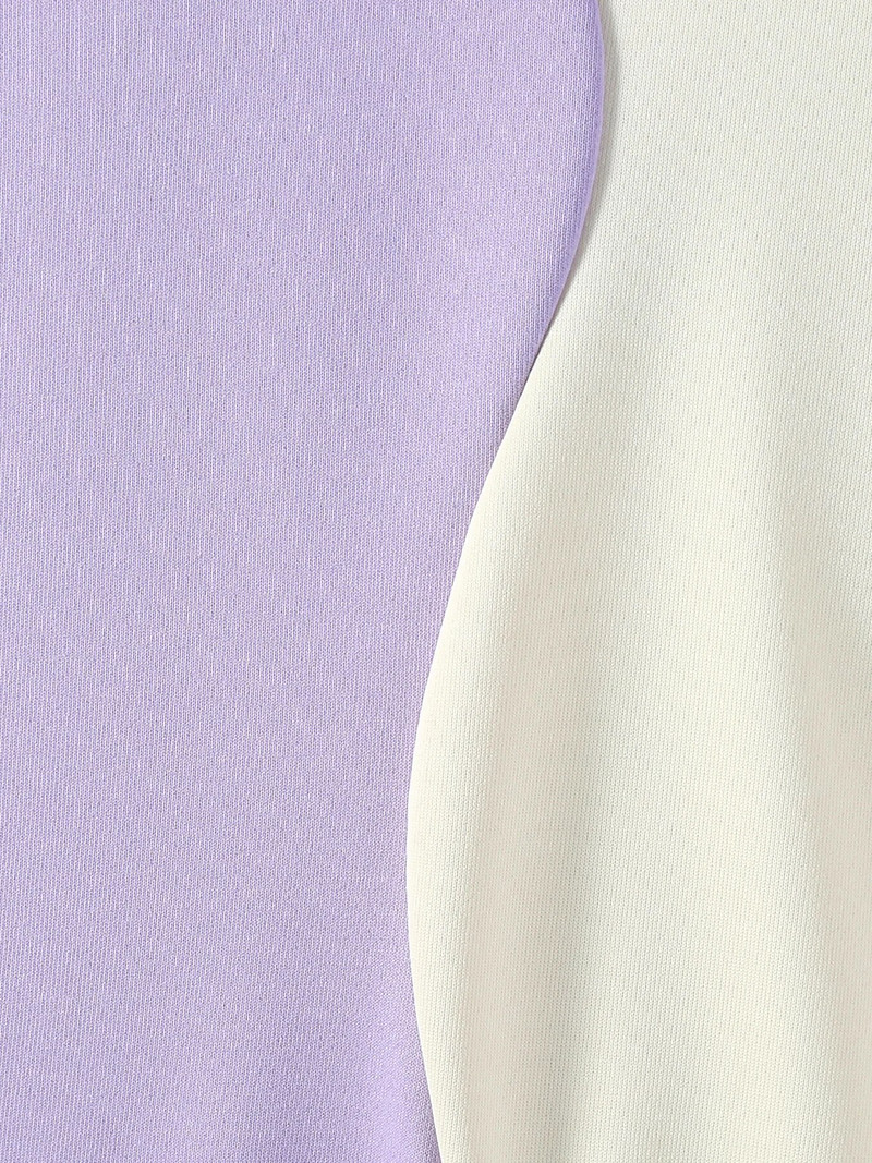 Jauns rudens džemperis purpursarkans balts krāsains bloks ērts modes gadījuma poliestera džemperis meitenēm ar garām piedurknēm 4-12 gadus vecs