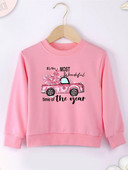 Nauji rožiniai vaikiški megztiniai „Four Seasons“ Patogūs aukštos kokybės „dropship“ tai nuostabiausias metų laikas Spausdinti „Baby Hoodless“