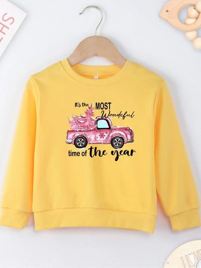 Nauji rožiniai vaikiški megztiniai „Four Seasons“ Patogūs aukštos kokybės „dropship“ tai nuostabiausias metų laikas Spausdinti „Baby Hoodless“