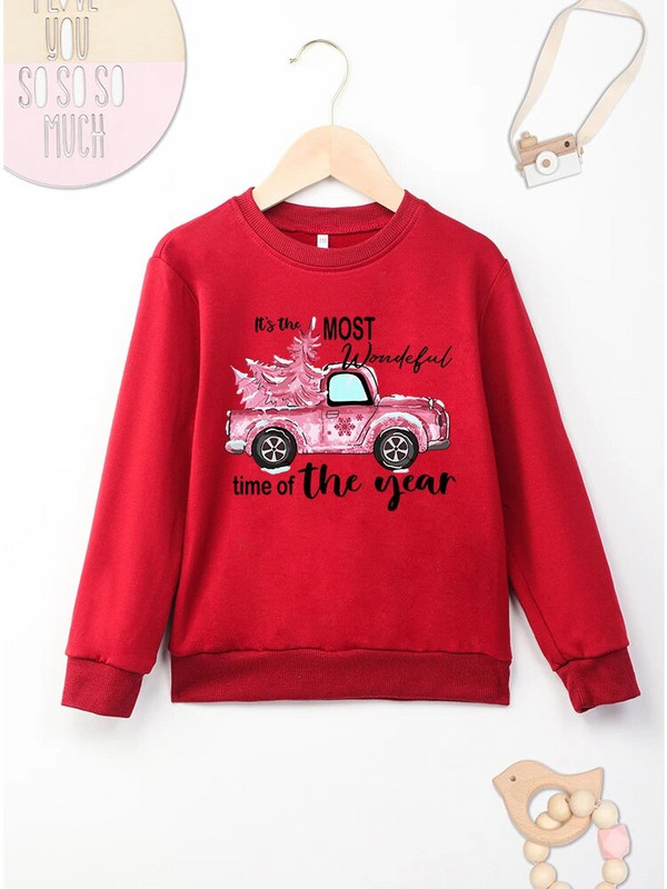 Nauji rožiniai vaikiški megztiniai „Four Seasons“ Patogūs aukštos kokybės „dropship“ tai nuostabiausias metų laikas Spausdinti „Baby Hoodless“