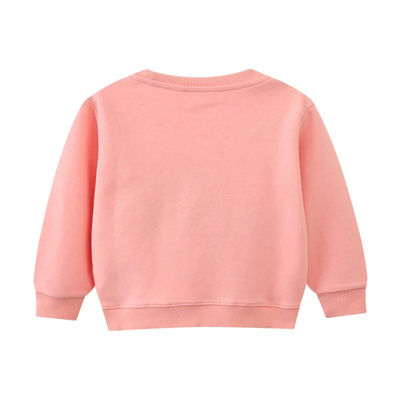 Jumping Meters 2-7T meiteņu džemperi rudens pavasarim vienradzis izšuvumi ar garām piedurknēm krekli ar kapuci Jauki bērnu apģērba krekli