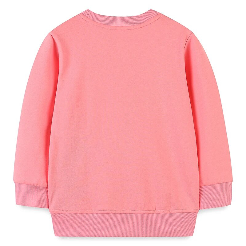 Bumeex meiteņu džemperis pavasara un rudens ar garām piedurknēm nāriņu izšuvumu meiteņu džemperis Bērnu kokvilnas pulovera džemperis