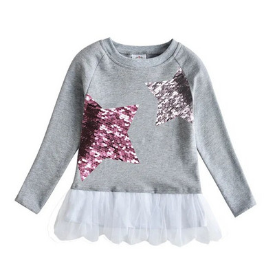 VIKITA meiteņu džemperi rudens pavasarim bērniem kokvilnas puloveru topi Butterfly Unicorn multeņu džemperis Bērnu apģērbi