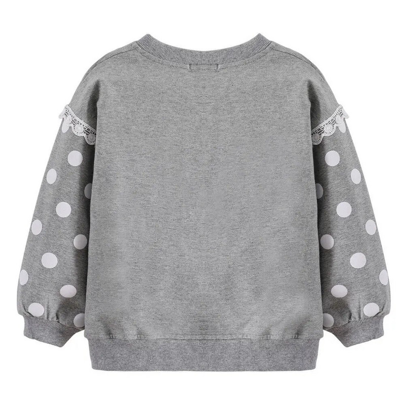 LZH Dječja odjeća Dukserica dugih rukava za djevojčice Podebljana mašna Ležerna jesen zima Dječja odjeća Majice za djevojčice 2-6 godina