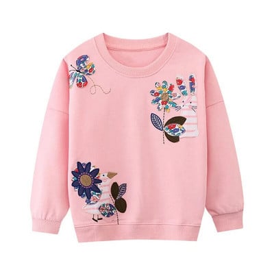 Little maven 2023 Παιδικά Ρούχα Παιδικά Ρούχα Κοριτσίστικα Φούτερ Φθινοπωρινά Κέντημα Λουλούδια Casual Ρούχα Φούτερ για παιδιά