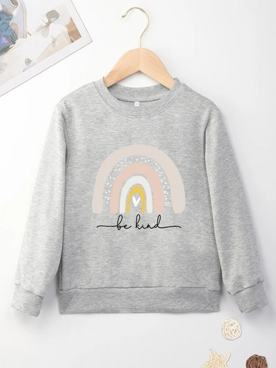 Modes apdruka Sarkani bērnu sporta krekli Jauki radošums Varavīksnes grafikas Izsmalcināti Harajuku Child bez kapuces Vispiemērotākie modernākie apģērbi