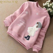 Tricou cu mâneci lungi pentru fete, din bumbac, pentru adolescenți, pentru copii, pentru copii