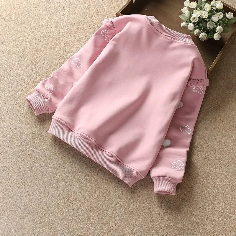 Tricou cu mâneci lungi pentru fete, din bumbac, pentru adolescenți, pentru copii, pentru copii