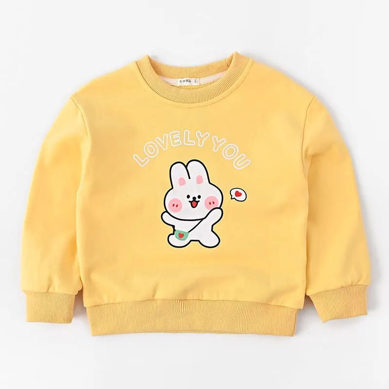 Pulover cu desene animate pentru copii, din bumbac pur, cu gât rotund, cămașă cu mânecă lungă, cu fundul de primăvară și toamnă, haine noi pentru bebeluși