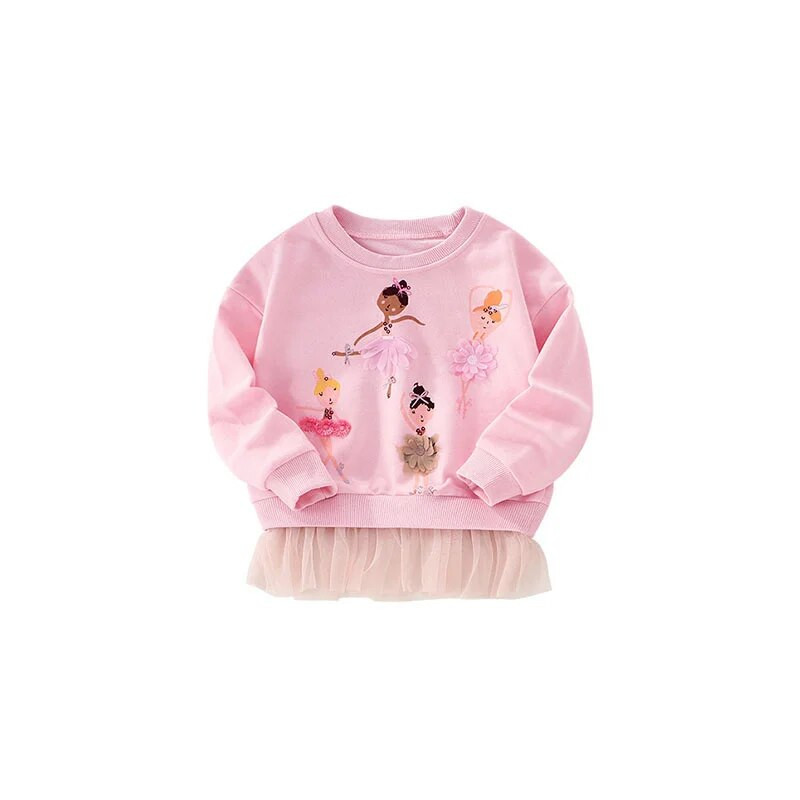 Lēcamie metri Jaunums 2-7T Fairy Applique Baby Drēbes Karsti Pārdod Meiteņu sporta krekli Toddler Kostīmi Krekli ar kapuci