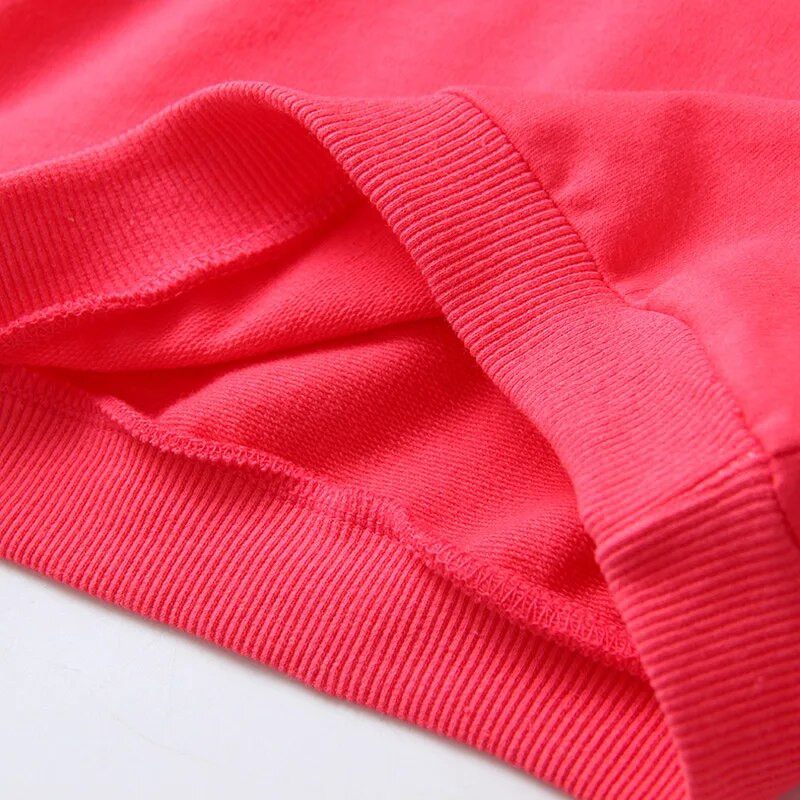 2023 m. pavasaris ruduo Nauja 2 5 6 7 8 9 10 metų Vaikams medvilnė su šviesa Trimitas Rankovės Paltas raidėmis Raudoni megztiniai, skirti vaikams, mergaitėms