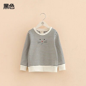 2023. gada pavasara rudens mode 3 4 5 6 7 8 9 10 gadu bērnu kapuces Kokvilnas multfilmas svītrains, plāns džemperis bērniem, meitenēm