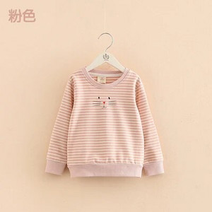 2023. gada pavasara rudens mode 3 4 5 6 7 8 9 10 gadu bērnu kapuces Kokvilnas multfilmas svītrains, plāns džemperis bērniem, meitenēm