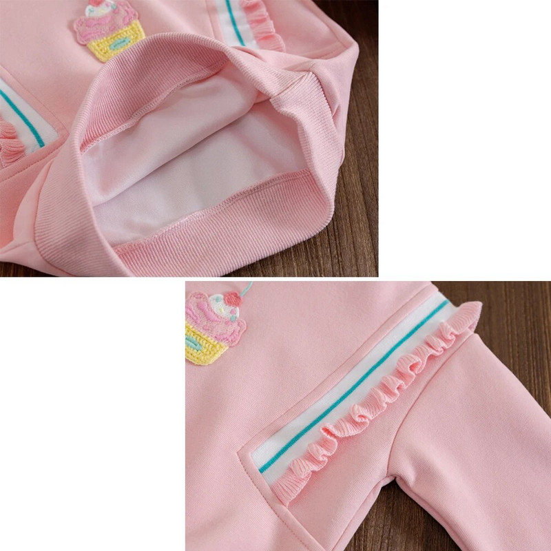 Meiteņu džemperis bērniem, multfilmas, apdrukātas kapuces, biezs džemperis, 2023. gada pavasaris, rudens 1–6 g. bērnu apģērbi korejiešu stilā