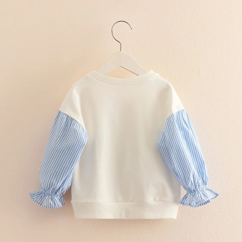 2023. Proljeće Jesen 2 3 4 5 6 7 8 10 godina Majica dugih rukava sa svjetlucavim crtanim izrezom u obliku dupina u boji patchwork za bebe, djecu i djevojčice