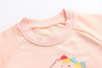 Little maven 2023 Дрехи за бебета и момичета Суичър с жираф Прекрасни памучни удобни ежедневни дрехи за деца Малки деца от 2 до 7 години