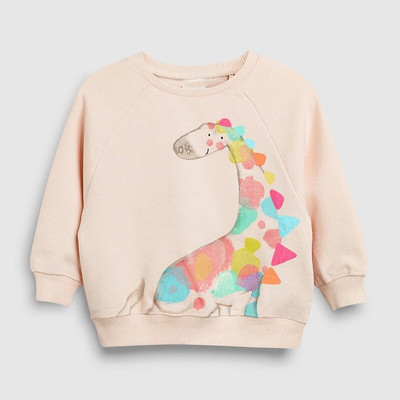 Little maven 2023 Βρεφικά ρούχα για κοριτσάκια Φούτερ Giraffe Lovely Cotton Comfort Casual Ρούχα για Παιδιά νήπια 2 έως 7 ετών