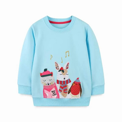 Little maven 2023. gada mazuļu apģērbi Giraffe Džemperis, jauks kokvilnas komfortabls ikdienas apģērbs bērniem no 2 līdz 7 gadiem