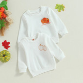 2023-06-06 Lioraitiin 0-3Years Baby Boy Girl Rudens džemperi ar garām piedurknēm Crew Kakla burti Ķirbju apdruka Helovīna tops