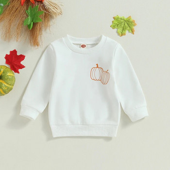 2023-06-06 Lioraitiin 0-3 ετών Φθινοπωρινές μπλούζες για κοριτσάκι με μακριά μανίκια γράμματα με λαιμόκοψη κολοκύθας Απόκριες κορυφαία ρούχα