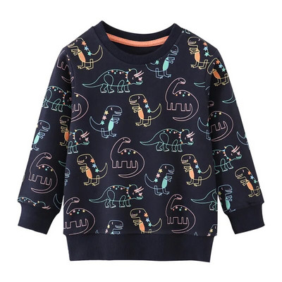 Ugróméterek Új érkezés Lányok Lila Pulóverek Őszi Tavaszi Gyerek Ruházat Virágos hosszú ujjú baba ingek felsők jelmez