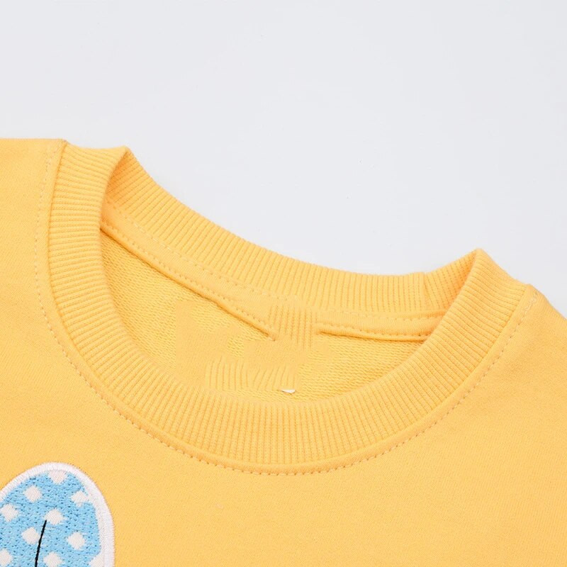 Little maven Κορίτσια Φούτερ Κουνέλια Απλικέ Βρεφικά Κοριτσίστικα Ρούχα για Παιδιά Βαμβακερά Χαριτωμένα Παιδικά Μακρυμάνικα Φούτερ