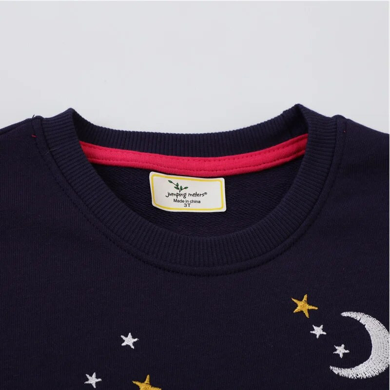 Lēcamie metri 2-7T Meiteņu džemperi Pūķis Aplikācijas Toddler Apģērbs Ar kapuci Topi Rudens pavasaris Bērnu krekli Bērnu kostīms