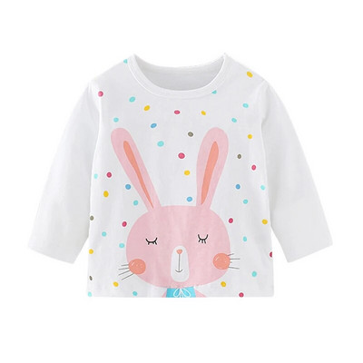 Little maven Baby Girls T-shirt Μακρυμάνικο βαμβακερό μαλακό φθινοπωρινό ρούχα Lovely Flower and Fox για νήπια κορίτσια Παιδιά 2 έως 7 ετών