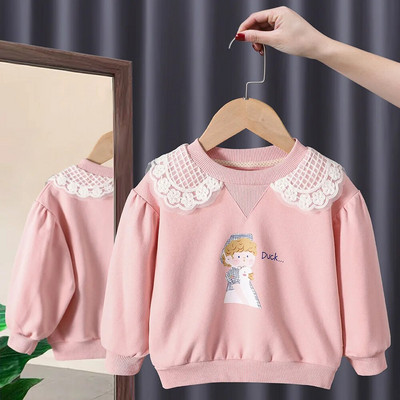 2022. gada rudens ziemas bērnu krekli Ziedu topi bērniem ar garām piedurknēm Bērnu sporta krekli Meiteņu Pollover Bērnu Virsdrēbes Apģērbi 1-6T