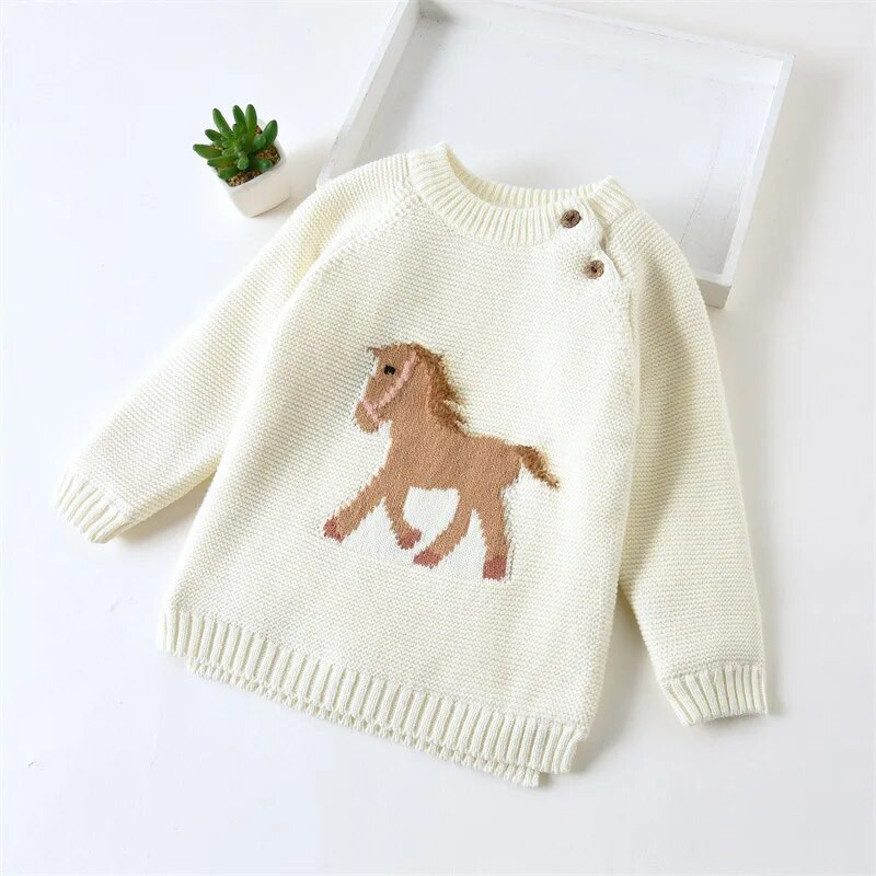 Zēni Meitenes Džemperi Apģērbi Mazuļu Silti Džemperi Mēteļi Bērni Karikatūra Biezi Topi Vilnas Puloveri