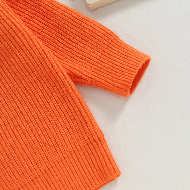 Proljeće Jesen Dječji džemperi Dječja Dječaci Djevojčice Pletena odjeća Vez u obliku slova duhova Puloveri dugih rukava Ležerne majice za malu djecu