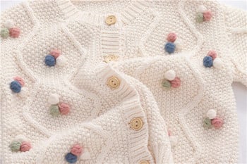 Παιδικό κοριτσίστικο πουλόβερ άνοιξη και φθινόπωρο Νέα Παιδική ζακέτα από μαλλί βαμβακερό παλτό Παιδικό πουλόβερ μωρό 1 3 5 Y