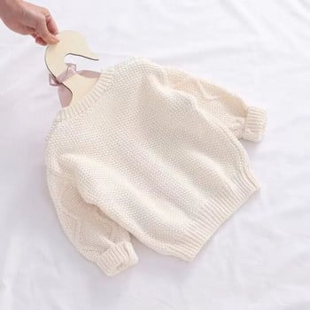 Παιδικό κοριτσίστικο ανοιξιάτικο φόρεμα Νέο μοντέρνο παλτό Καθαρό βαμβακερό μωρό πλεκτό Παιδικό πουλόβερ πουλόβερ μωρό πουλόβερ Ζακέτα