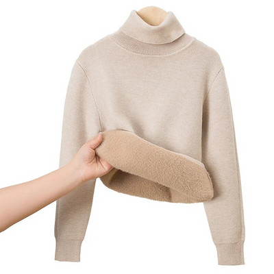 Ziemas bērniem Zēniem Zēniem Meiteņu Džemperi Ūdeles Samta Apkakle Pulovers Toddler Bērnu Silts Džemperis Zēniem Biezs Virsdrēbes 1-10G