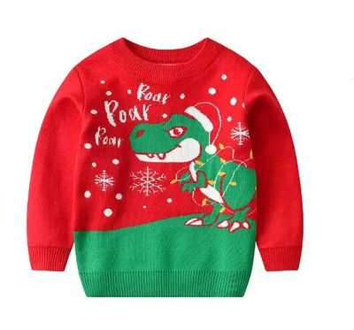 Ziemassvētku zēnu meiteņu džemperis rudens ziemas džemperis džemperis trikotāžas džemperis Ziemassvētku brieži aļņi bērnu džemperi trikotāžas topi